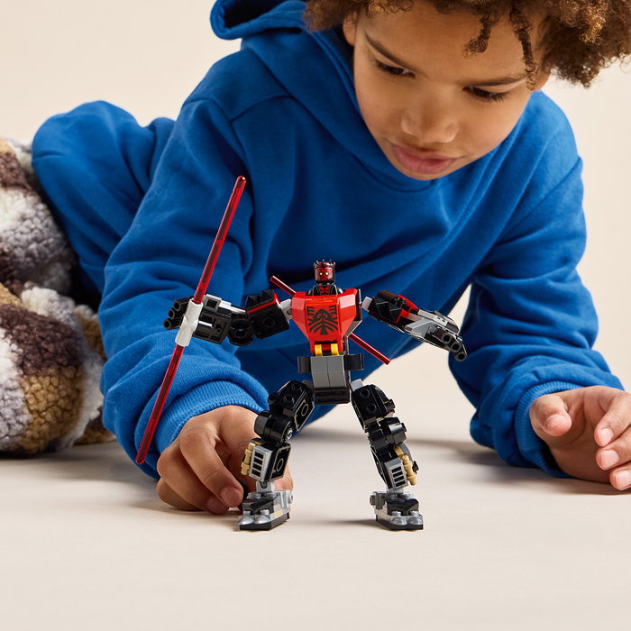 LEGO Star Wars Meca Darth Maul 75411, Juguete Articulado, Construcción Rápida, Incluye Minifigura y Droide Sonda