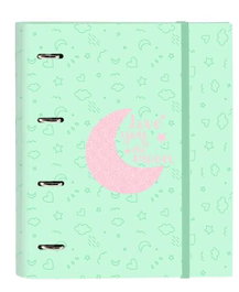 Safta Carpeta 4 Anillas 35mm Recambio Blackfit8 "Moon" 27x32x3,5 cm