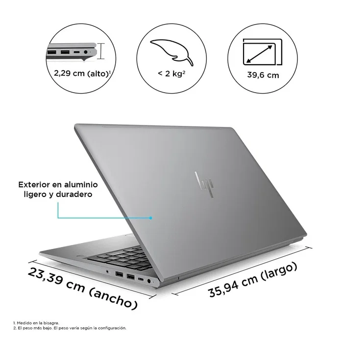 HP ZBook Power 15 G10 Intel Core i7-13700H 16GB 512GB SSD Plata