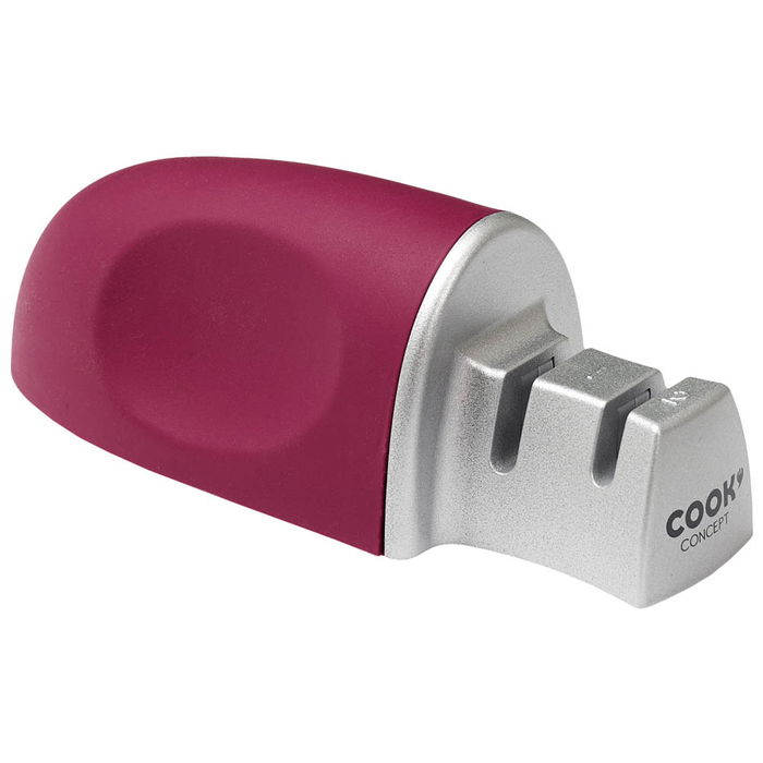 Cook Concept Afilador de Cuchillos para Acero con Doble Afilado (Hoja Pequeña/Grande) - 5x13 cm