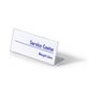 Durable Placas de identificación de mesa de acrílico transparente 61x150mm, 10 unidades