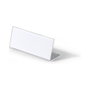 Durable Placas de identificación de mesa de acrílico transparente 61x150mm, 10 unidades
