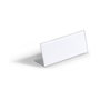 Durable Placas de identificación de mesa de acrílico transparente 61x150mm, 10 unidades