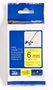 Brother TZE-FX611 Cinta laminada flexible 6mm Negro sobre amarillo