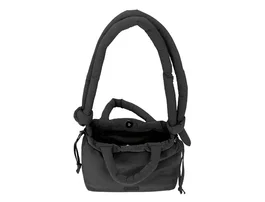 Safta Bolso Moos Capsula Acolchado Negro 24x24x11cm
