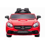 Tachan Coche de Batería Mercedes-Benz SLC 12V Rojo con Licencia, Doble Motor, Luces, Sonidos y USB