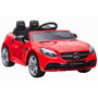 Tachan Coche de Batería Mercedes-Benz SLC 12V Rojo con Licencia, Doble Motor, Luces, Sonidos y USB