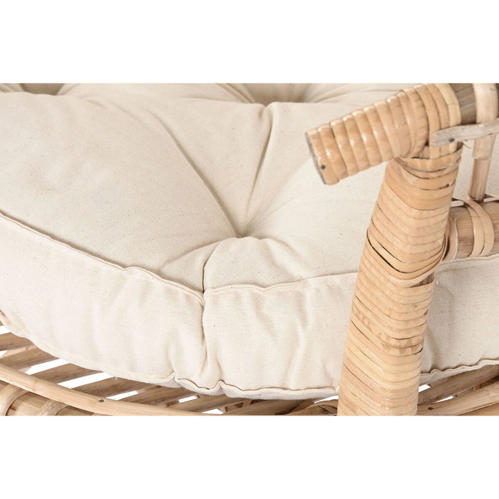 DKD Home Decor Silla de Bambú y Ratán Natural
