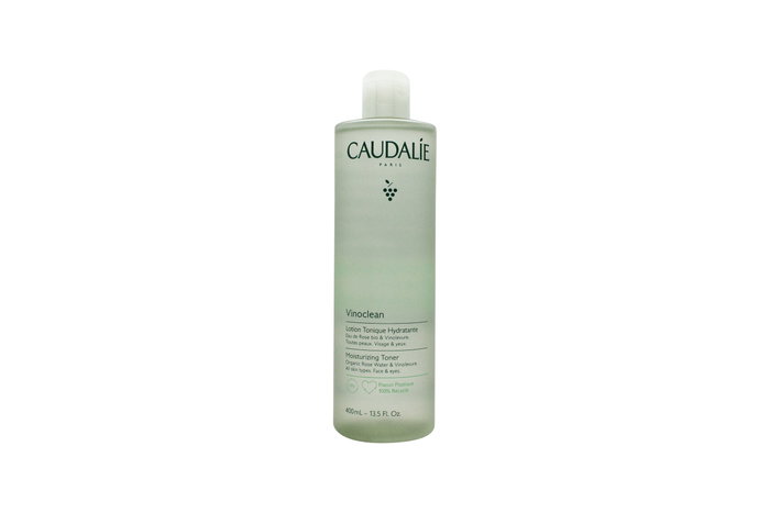 Caudalie Vinoclean Loción Tónica Hidratante Desmaquillante Facial 400 ml, Sin Parabenos, Sin Sulfatos, Sin Alcohol, Sin Siliconas, Ingredientes Naturales, Vegano
