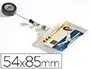 Durable Identificador con Cordón Extensible 800 mm y Pinza Metálica para Tarjeta, Uso Vertical/Horizontal, 54x85 mm, Transparente Durable Identificador con Cordón Extensible 800 mm y Pinza Metálica para Tarjeta, Uso Vertical/Horizontal, 54x85 mm, Transparente