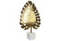 DKD Home Decor Decoración de Aluminio y Mármol con Hoja, Dorado y Blanco