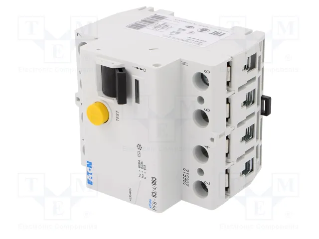 EATON ELECTRIC Interruptor diferencial 63A 30mA 4 polos
