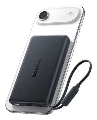 Baseus Picogo am52 Qi2.2 Slim Magnetic Power Bank 10000mAh 45W Negro Baseus Picogo am52 Qi2.2 Slim Magnetic Power Bank 10000mAh 45W Negro