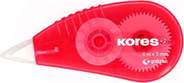 KORES Cinta Correctora Mini 5 mm x 6 m (Pack de 16)