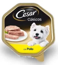 Cesar Comida Húmeda para Perros Sabor Pollo, Pack de 20 Latas de 300 g (Total 6 kg)