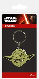 Pyramid International RK38345C Llavero Anilla de Caucho Figura Yoda Star Wars - Negro, Verde (45x60 mm)