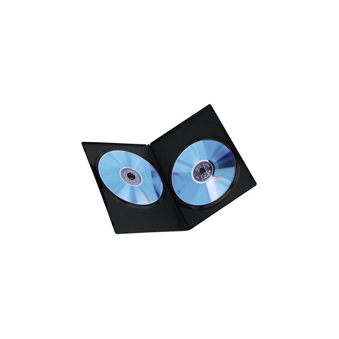 Hama Pack de 25 cajas Slim DVD doble, Negro