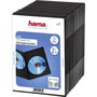 Hama Pack de 25 cajas Slim DVD doble, Negro
