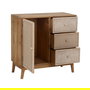 Mueble Recibidor Natural Dm-Madera 75,50 X 37 X 75,50 cm