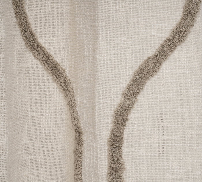 DKD Home Decor Cortina Boho Beige 260 x 140 cm (2 Unidades)