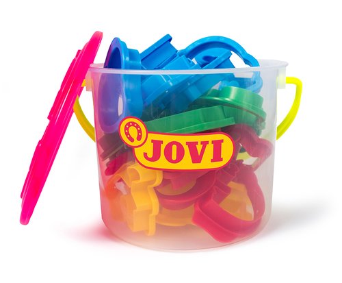 Jovi Cubo de 24 Moldes para Plastilina Surtidos Jovi Cubo de 24 Moldes para Plastilina Surtidos