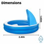 Bestway Piscina Hinchable 2 Camaras Parasol 241x241x140 cm