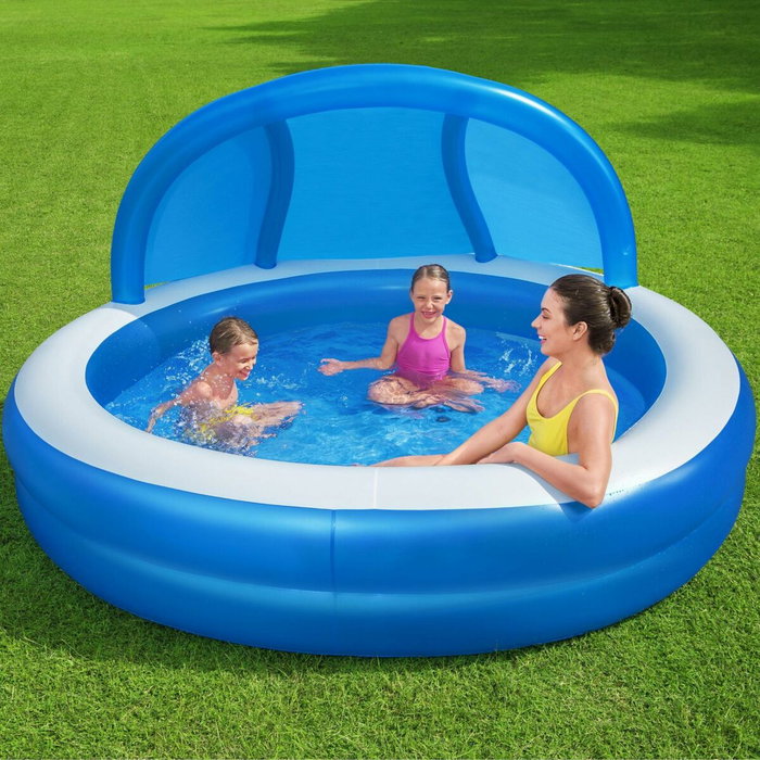Bestway Piscina Hinchable 2 Camaras Parasol 241x241x140 cm