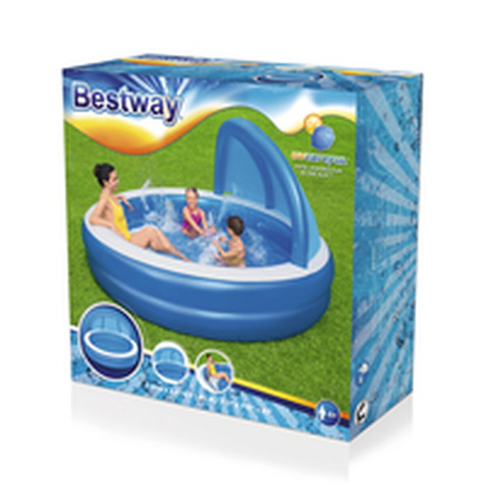 Bestway Piscina Hinchable 2 Camaras Parasol 241x241x140 cm