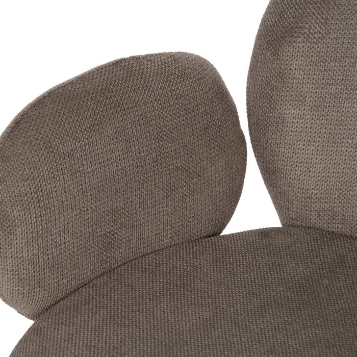 Silla Taupe Tejido-Metal 66 X 60 X 79 cm (Set de 2) Silla Taupe Tejido-Metal 66 X 60 X 79 cm (Set de 2)