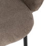 Silla Taupe Tejido-Metal 66 X 60 X 79 cm (Set de 2)
