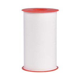 Omniplast Esparadrapo de Tela Blanco 10cm x 10m (Pack de 5 unidades)