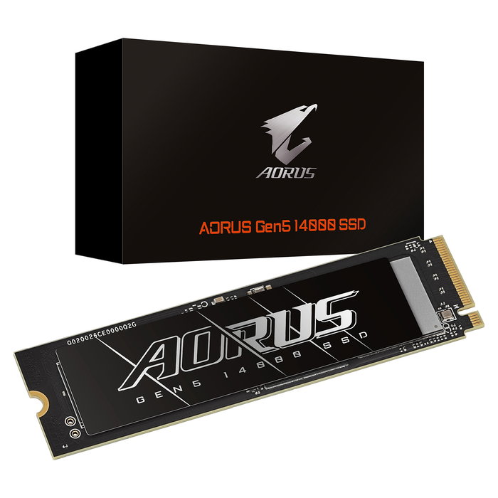 Gigabyte AORUS GEN5 14000 4TB M.2 PCI-E NVMe SSD, 14100 MB/s Lectura, 12600 MB/s Escritura