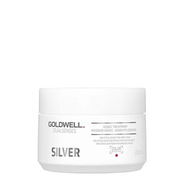 Dualsenses Silver 60 Sec, Mascarilla crema de tratamiento capilar, Anti gris, 200 ml