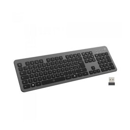 EWENT EW3296 Teclado Inalámbrico Multiconexión Bluetooth y WiFi, Retroiluminación Ajustable, 12 Teclas Multimedia, Silencioso, Tamaño Completo