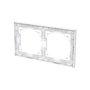 BUSCH-JAEGER 1722-44G Abdeckrahmen 2-fach Blanco