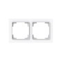 BUSCH-JAEGER 1722-44G Abdeckrahmen 2-fach Blanco
