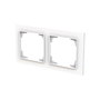 BUSCH-JAEGER 1722-44G Abdeckrahmen 2-fach Blanco