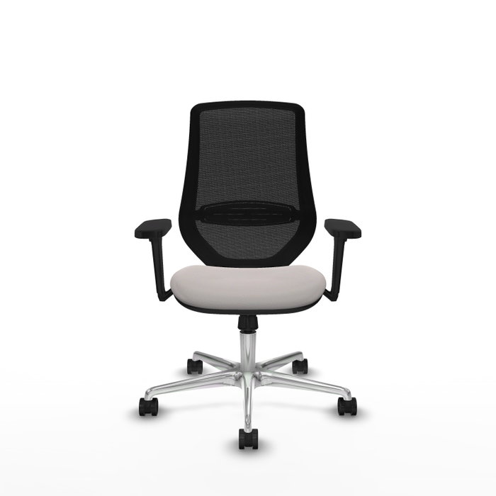 PIQUERAS Y CRESPO Silla de oficina Mardos con mecanismo Sincro, Blanco y Negro PIQUERAS Y CRESPO Silla de oficina Mardos con mecanismo Sincro, Blanco y Negro