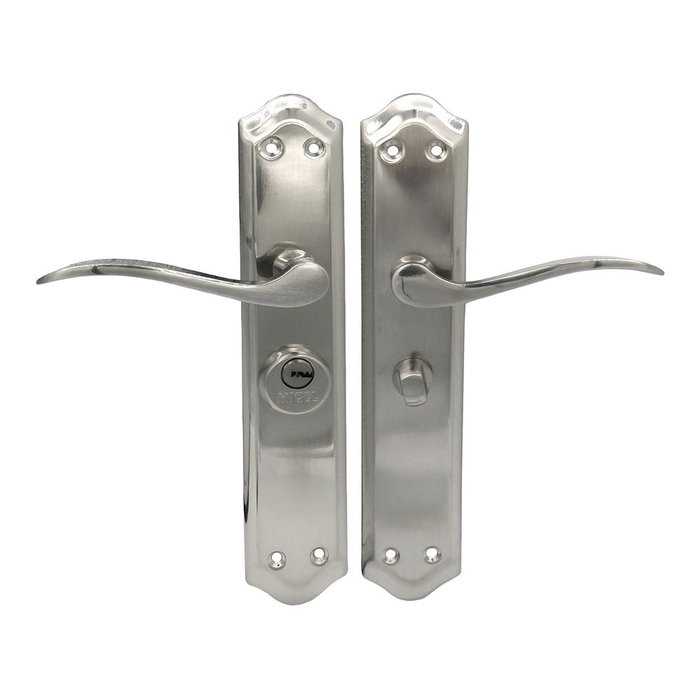 Micel Juego de manilla con llave modelo 202, izquierda, níquel satinado Micel Juego de manilla con llave modelo 202, izquierda, níquel satinado