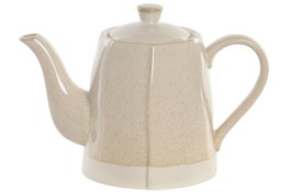 DKD Home Decor Tetera de Gres LIANGFENG 26 Beige 600ml