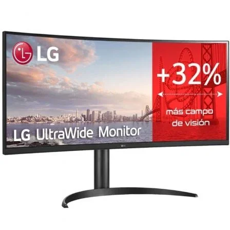 LG 34WQ75C-B Monitor Ultrapanorámico Curvo 34" WQHD IPS. USB-C 90W, HDMI, DisplayPort, AMD FreeSync, Regulable, Negro LG 34WQ75C-B Monitor Ultrapanorámico Curvo 34" WQHD IPS. USB-C 90W, HDMI, DisplayPort, AMD FreeSync, Regulable, Negro