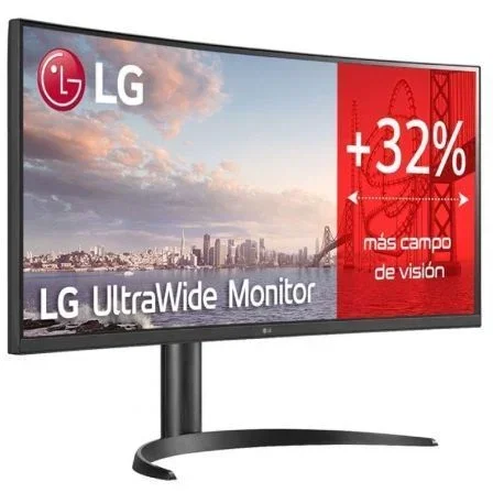 LG 34WQ75C-B Monitor Ultrapanorámico Curvo 34" WQHD IPS. USB-C 90W, HDMI, DisplayPort, AMD FreeSync, Regulable, Negro LG 34WQ75C-B Monitor Ultrapanorámico Curvo 34" WQHD IPS. USB-C 90W, HDMI, DisplayPort, AMD FreeSync, Regulable, Negro