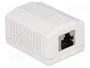 DeLOCK 86196 Toma de red 1 puerto Cat.6A LSA RJ-45 Blanco