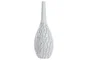 DKD Home Decor Jarrón de Resina Blanco Nokko 18x18x50 cm
