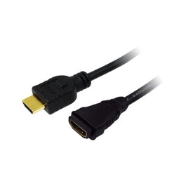 LogiLink Cable HDMI a HDMI con Ethernet de 5.00m, Conectores Chapados en Oro