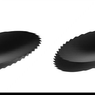 Alessi DUL02/25BT Double Cuenco Acero y Resina Negro 25cm