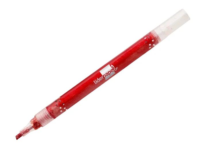 Liderpapel Rotuladores Efecto Purpurina Metalizada Punta Reversible Bolsa 6 Unidades Colores Surtidos