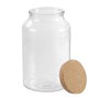 La Mediterranea Tarro de Vidrio con Tapón de Corcho 3800ml (Pack de 4)