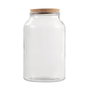 La Mediterranea Tarro de Vidrio con Tapón de Corcho 3800ml (Pack de 4)