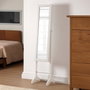 Espejo de pared Versa Blanco Espejo Madera MDF Minimalista 33,5 x 153 x 35,2 cm